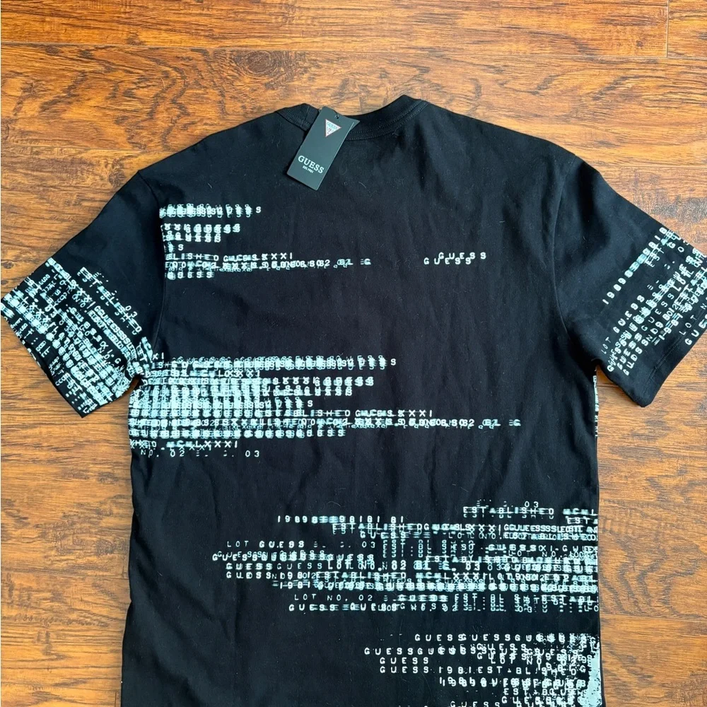 Guess Black Tee with White Logo - Picture 6 of 6